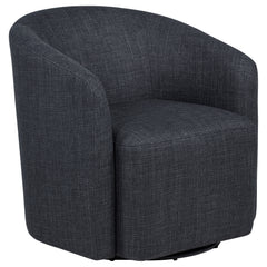 Best Furniture Outlet - Coaster - Mossbrook Fabric Upholstered Swivel Accent Chair Anthracite - 903223
