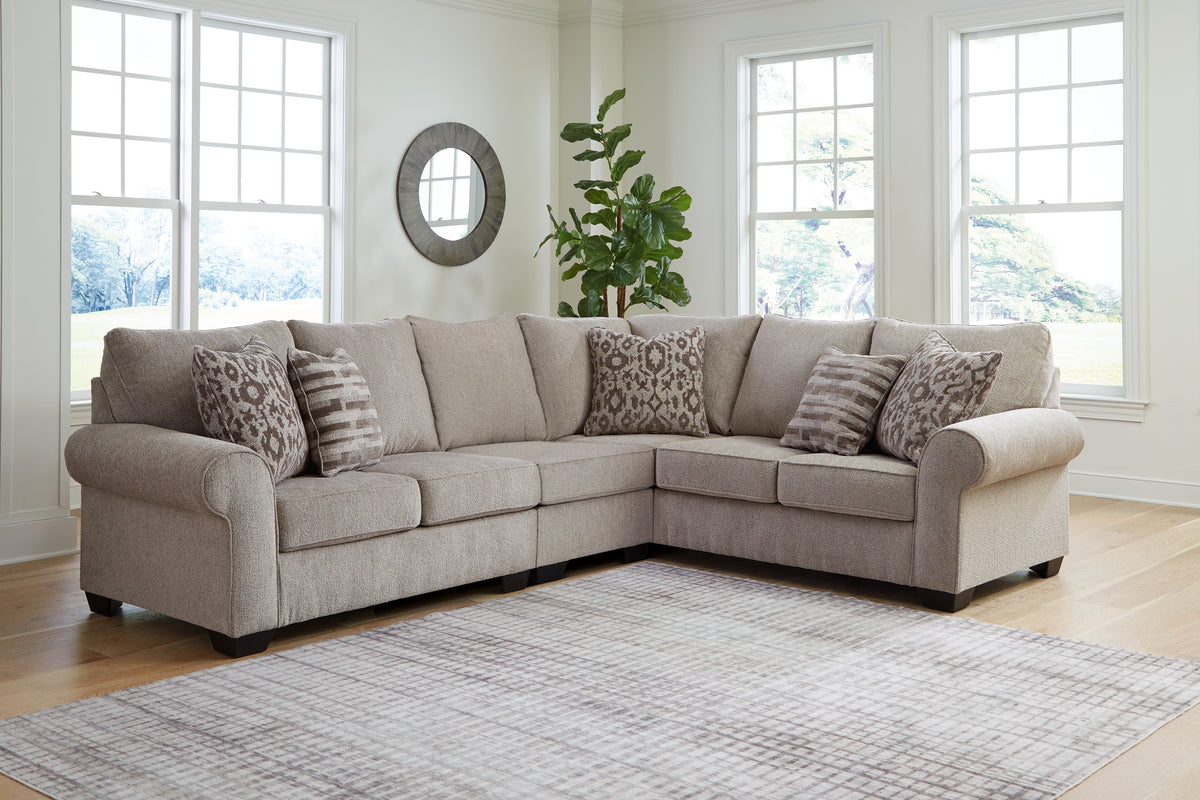 Best Furniture Outlet - Ashley Furniture - Claireah Sectional - 3-Piece Sectional / Umber - 90603S4