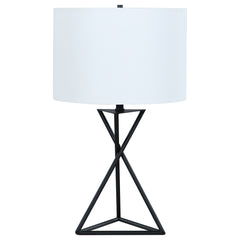 Best Furniture Outlet - Coaster - Mirio 26-inch Drum Shade Metal Bedside Table Lamp Black - 920051