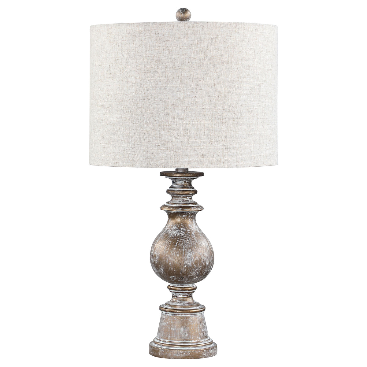 Best Furniture Outlet - Coaster - Brie 28-inch Drum Shade Urn Table Lamp Antique Gold - 920169