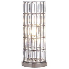 Best Furniture Outlet - Coaster - Wanda 20-inch Crystal Shade Bedside Table Lamp Black - 920234