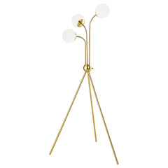 Best Furniture Outlet - Coaster - Miley 66-inch Spherical Bulb Tripod Tree Floor Lamp Gold - 920293