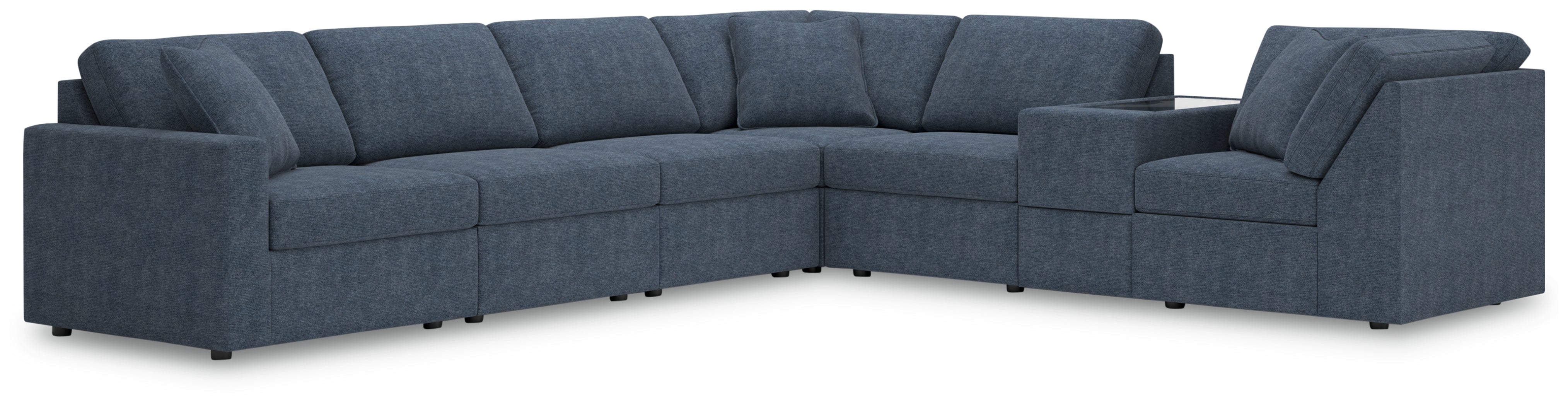 Best Furniture Outlet - Ashley Furniture - Modmax Sectional - RAF 7-Piece Sectional / Ink - 92101S33