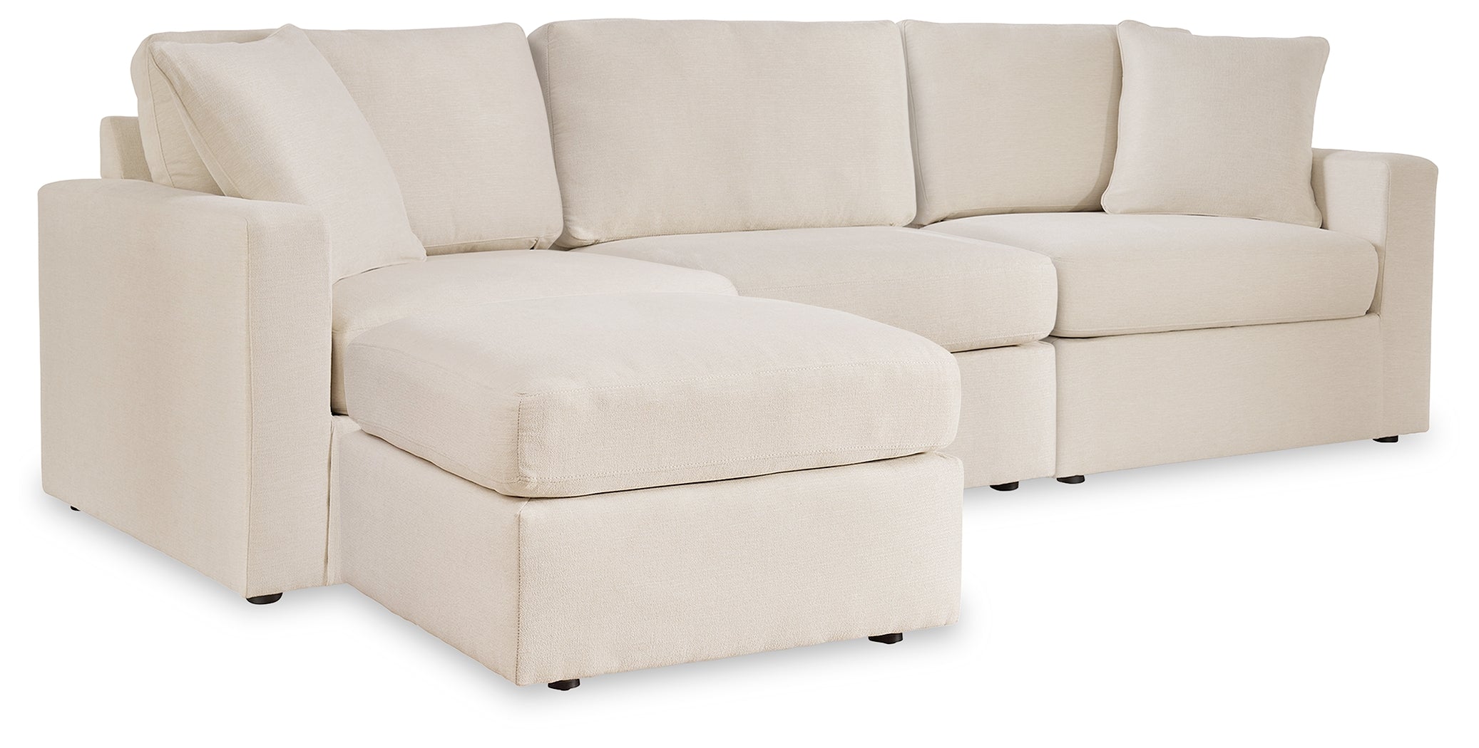 Best Furniture Outlet - Ashley Furniture - Modmax 3-Piece Sectional and Ottoman - 3-Piece Sectional and Ottoman / Oyster - 92103U4
