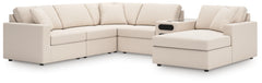 Best Furniture Outlet - Ashley Furniture - Modmax 6-Piece Sectional with Audio System and Chaise - RAF 6-Piece Sectional with Audio System and Chaise - 92103S51
