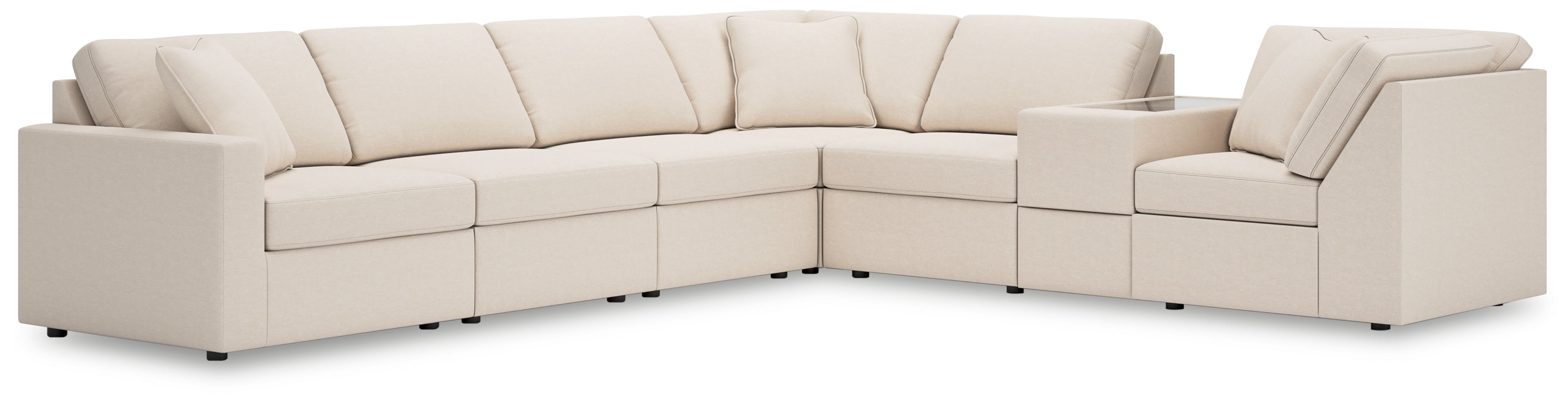 Best Furniture Outlet - Ashley Furniture - Modmax Sectional - RAF 7-Piece Sectional / Oyster - 92103S33