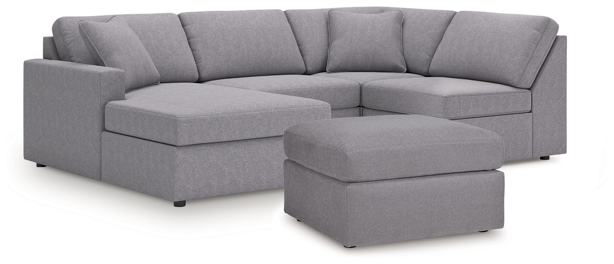 Best Furniture Outlet - Ashley Furniture - Modmax 4-Piece Sectional and Oversized Accent Ottoman - 4-Piece Sectional and Oversized Accent Ottoman - 92104U27