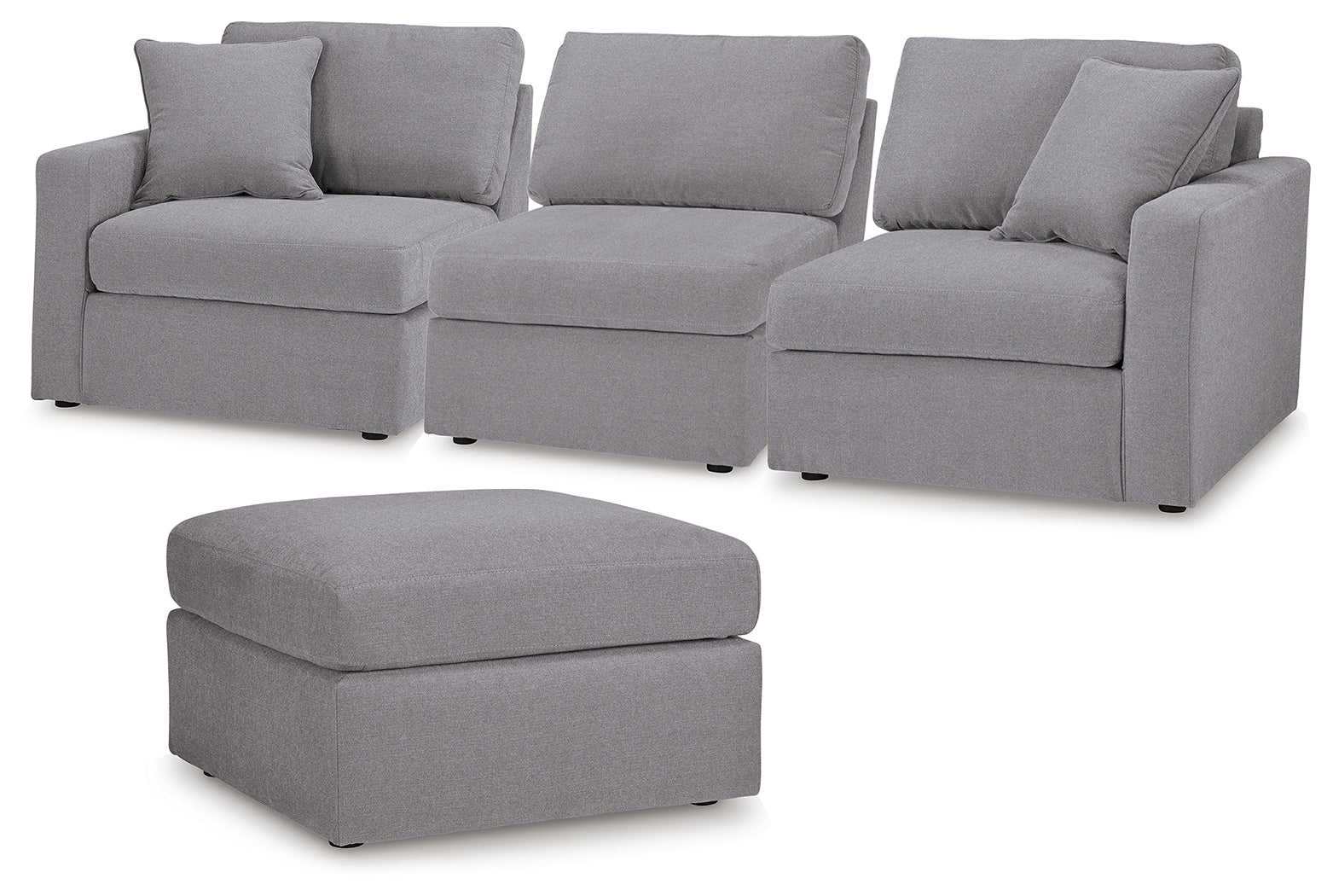 Best Furniture Outlet - Ashley Furniture - Modmax 3-Piece Sectional and Ottoman - 3-Piece Sectional and Ottoman - 92104U4