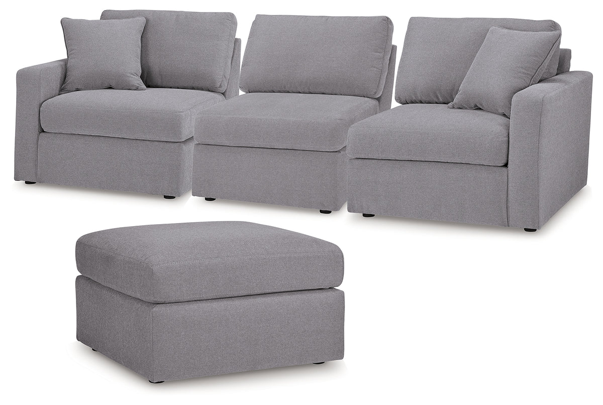 Best Furniture Outlet - Ashley Furniture - Modmax 3-Piece Sectional and Ottoman - 3-Piece Sectional and Ottoman - 92104U4