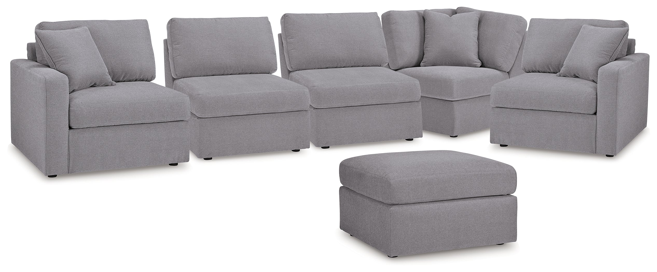 Best Furniture Outlet - Ashley Furniture - Modmax 5-Piece Sectional and Ottoman - 5-Piece Sectional and Ottoman - 92104U14