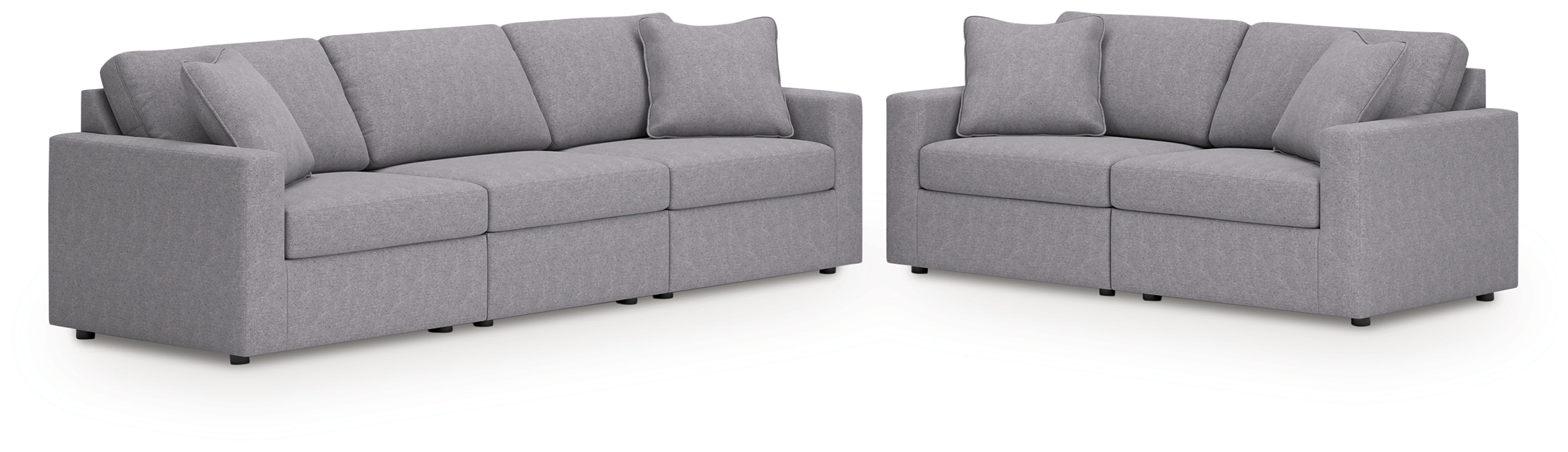Best Furniture Outlet - Ashley Furniture - Modmax 3-Piece Sectional Sofa and 2-Piece Sectional Loveseat - 3-Piece Sectional Sofa and 2-Piece Sectional Loveseat - 92104U20