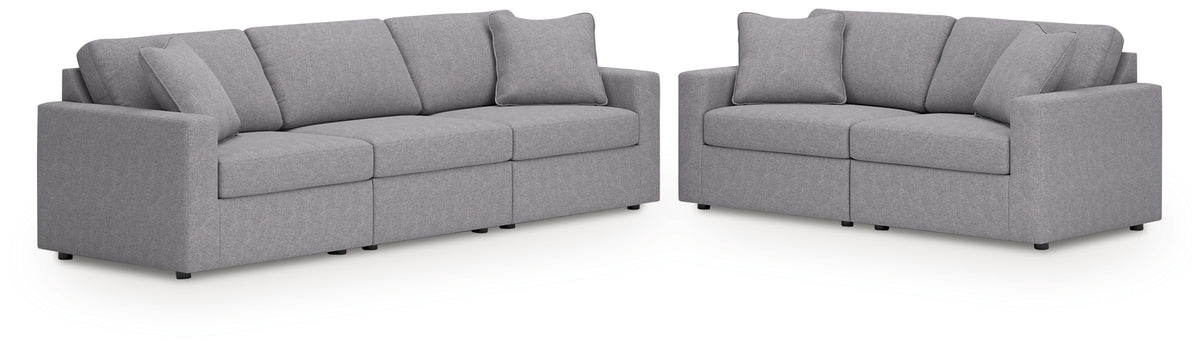 Best Furniture Outlet - Ashley Furniture - Modmax 3-Piece Sectional Sofa and 2-Piece Sectional Loveseat - 3-Piece Sectional Sofa and 2-Piece Sectional Loveseat - 92104U20