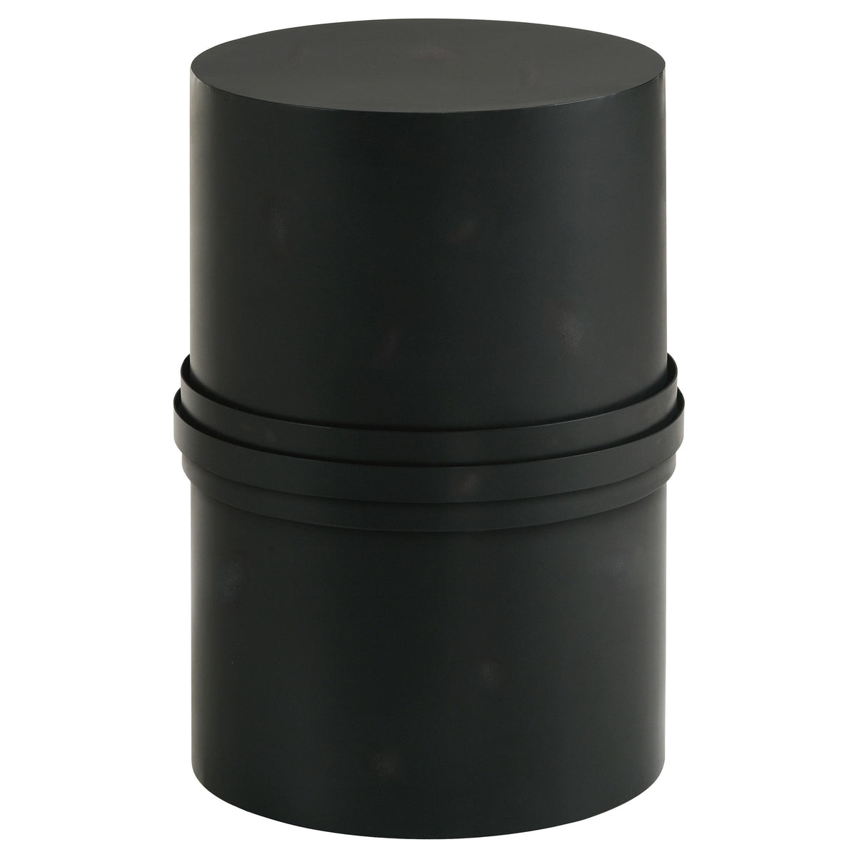 Best Furniture Outlet - Coaster - Bryce Round Metal Accent Side Table Rustic Black - 930259