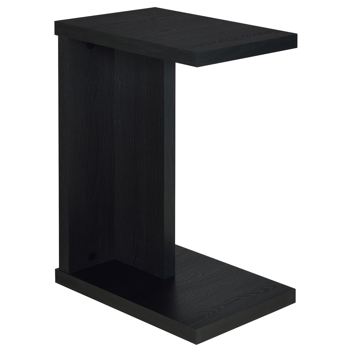 Best Furniture Outlet - Coaster - Clower Engineered Wood C-Shaped Sofa Side Table Black - 930276