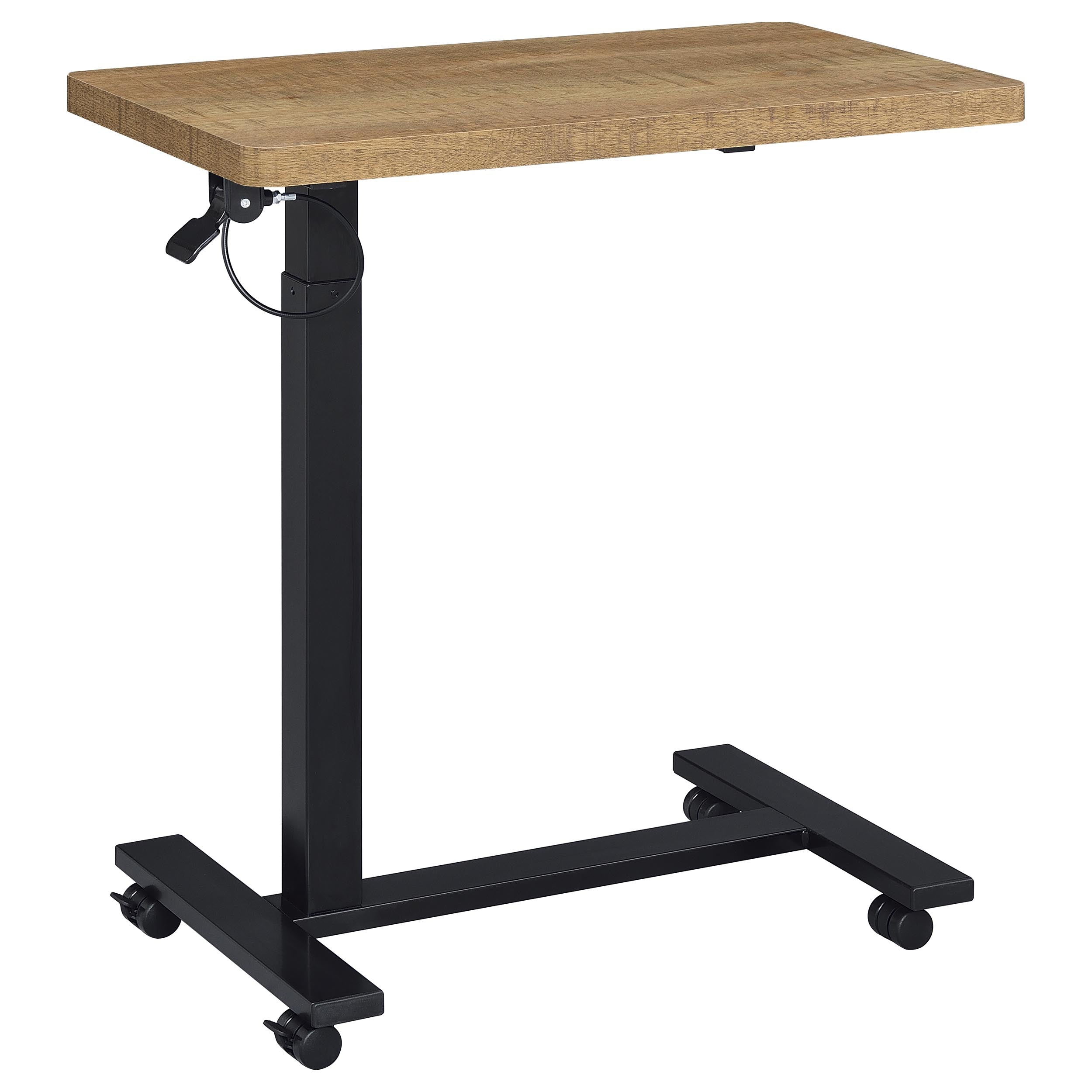 Best Furniture Outlet - Coaster - Westpark Pneumatic Adjustable C-Shape Side Table with Casters Mango - 930301
