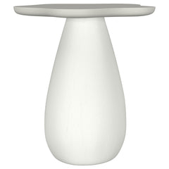 Best Furniture Outlet - Coaster - Perth 20-inch Side Table with Cloud-Shaped Top Off White - 930616