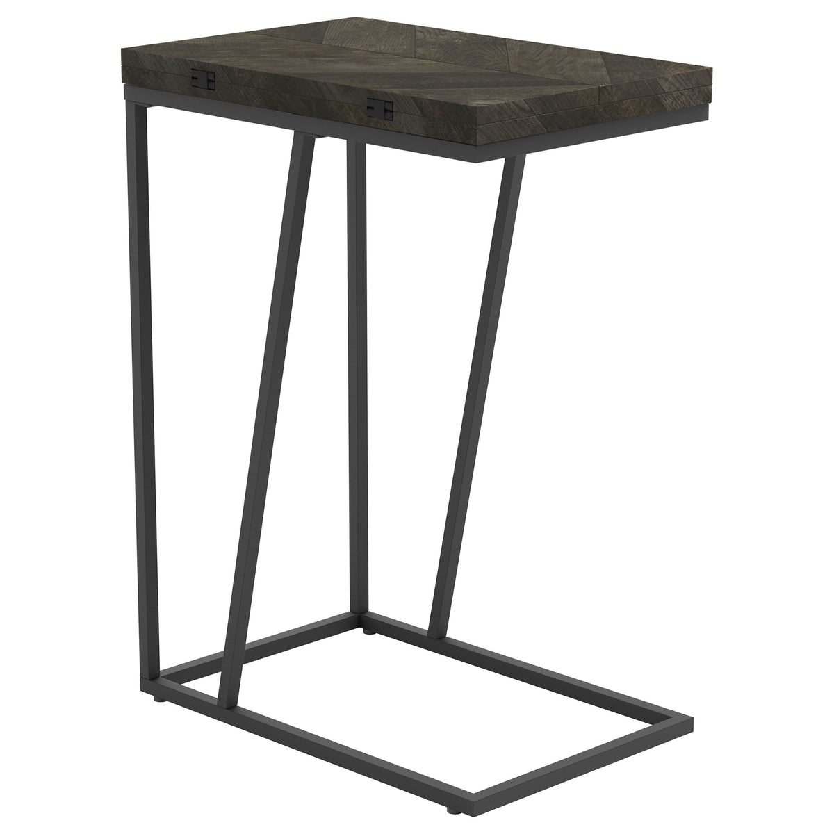 Best Furniture Outlet - Coaster - Carly Expandable Engineered Wood C-Shaped Side Table Grey - 931156
