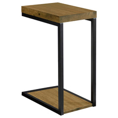 Best Furniture Outlet - Coaster - Beck Engineered Wood C-Shape Sofa Side Table Antique Nutmeg - 931246