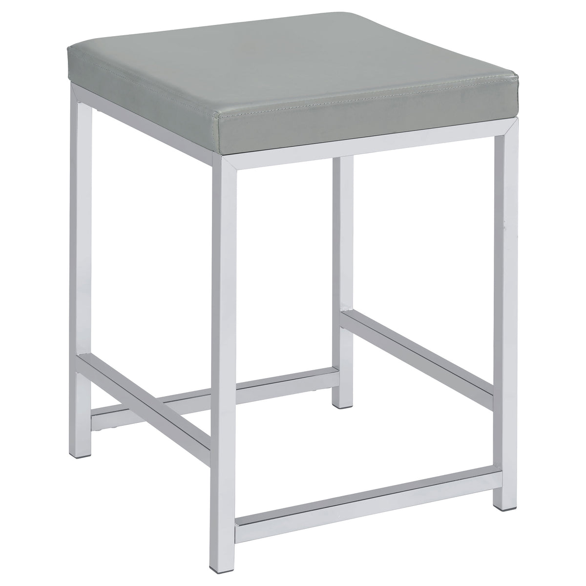 Best Furniture Outlet - Coaster - Umbridge Upholstered Square Padded Cushion Vanity Stool - 935933