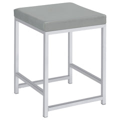 Best Furniture Outlet - Coaster - Umbridge Upholstered Square Padded Cushion Vanity Stool - 935933