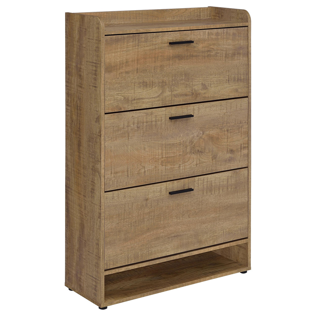 Best Furniture Outlet - Coaster - Denia 3-tier Engineered Wood Shoe Cabinet Mango - 950425