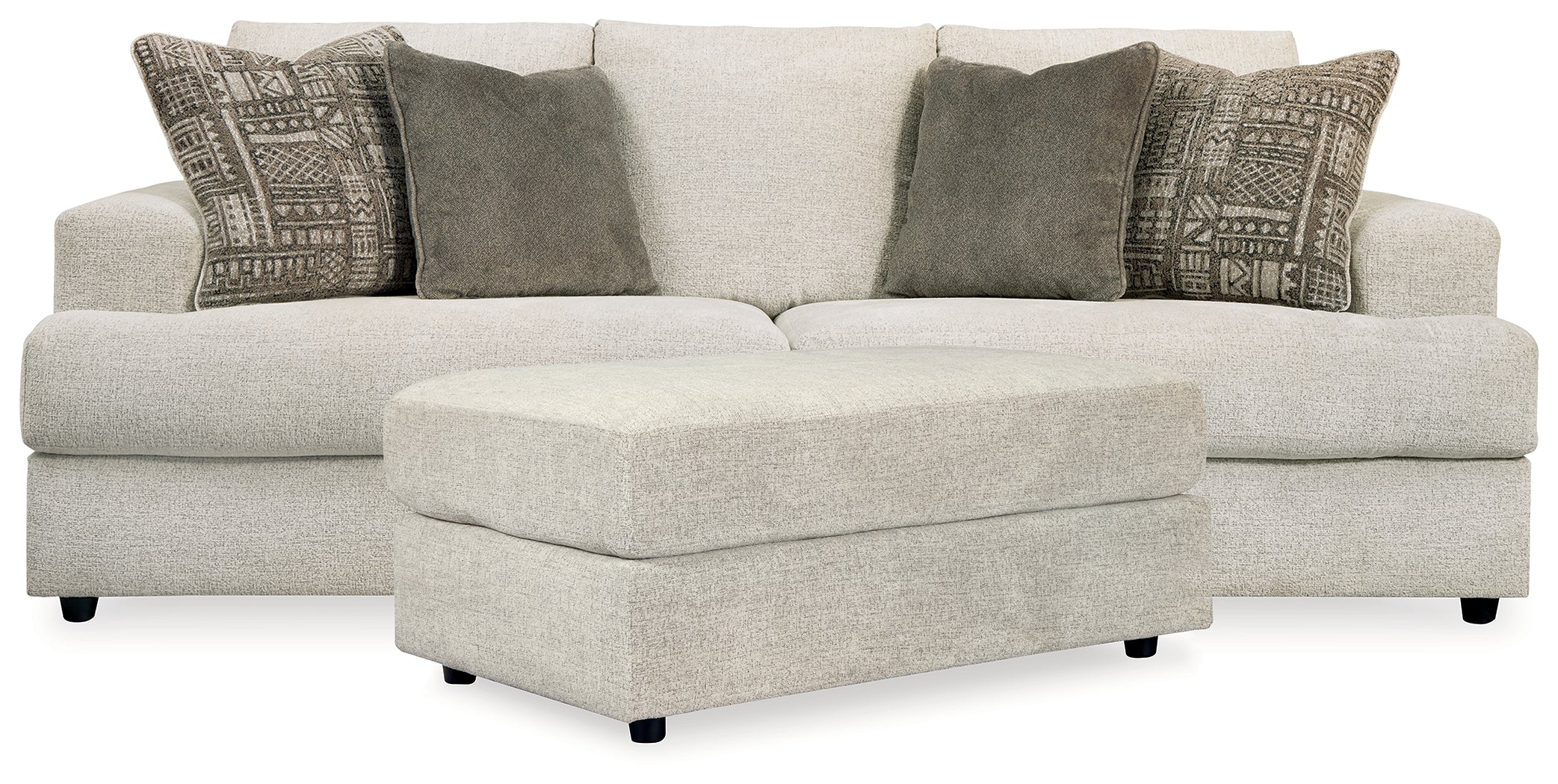 Best Furniture Outlet - Ashley Furniture - Soletren Sofa and Ottoman - Sofa and Ottoman - 95104U12