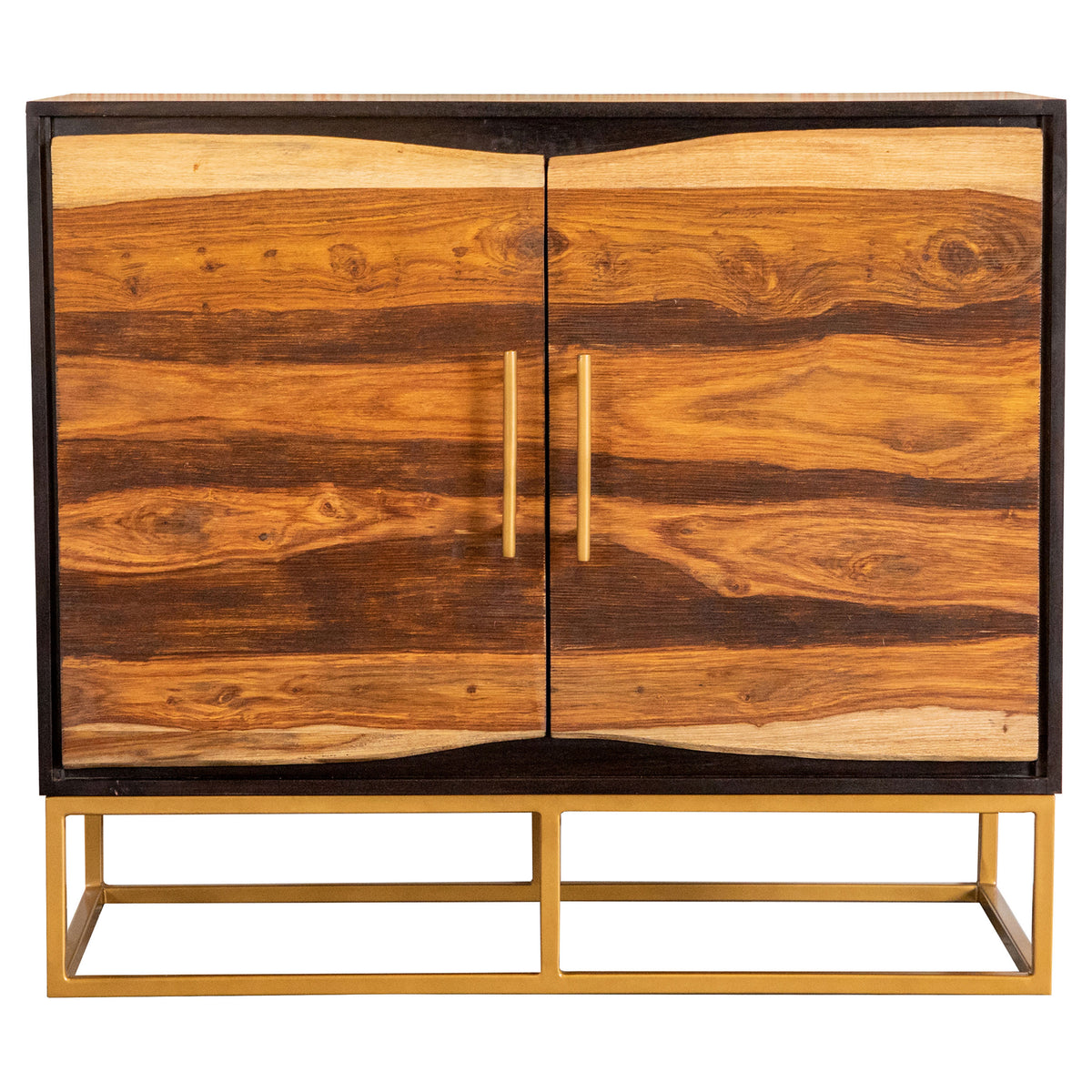 Best Furniture Outlet - Coaster - Zara 2-door 40-inch Wood Accent Storage Cabinet Black Walnut - 953447