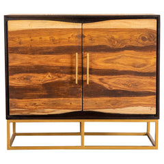 Best Furniture Outlet - Coaster - Zara 2-door 40-inch Wood Accent Storage Cabinet Black Walnut - 953447