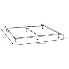 Kerns Queen or Eastern King or Cal King Bed Frame Black