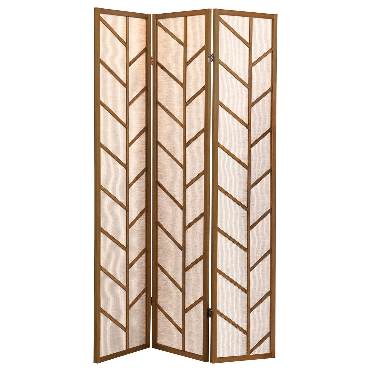 Best Furniture Outlet - Coaster - Mila 3-Panel Room Divider Folding Shoji Screen Walnut - 962923