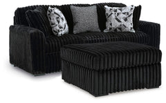 Best Furniture Outlet - Ashley Furniture - Midnight-Madness Sofa and Oversized Ottoman - Sofa and Oversized Ottoman - 98103U16