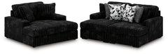 Best Furniture Outlet - Ashley Furniture - Midnight-Madness Super Chaise and Oversized Chaise - Super Chaise and Oversized Chaise - 98103U12