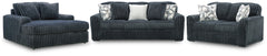 Midnight-Madness Sofa, Loveseat and Oversized Chaise