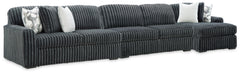 Best Furniture Outlet - Ashley Furniture - Midnight-Madness 3-Piece Sectional with Chaise - 3-Piece Sectional with Chaise - 98105S28