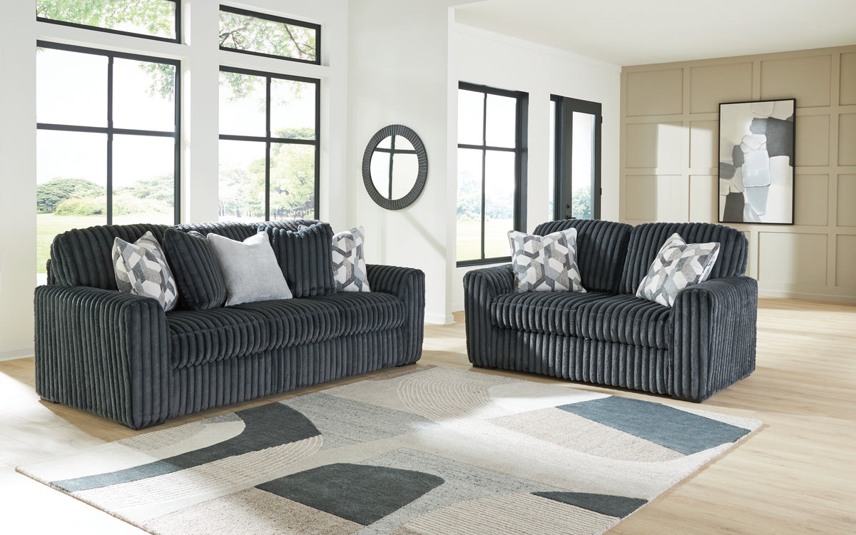 Best Furniture Outlet - Ashley Furniture - Midnight-Madness Sofa and Loveseat - Sofa and Loveseat - 98105U1