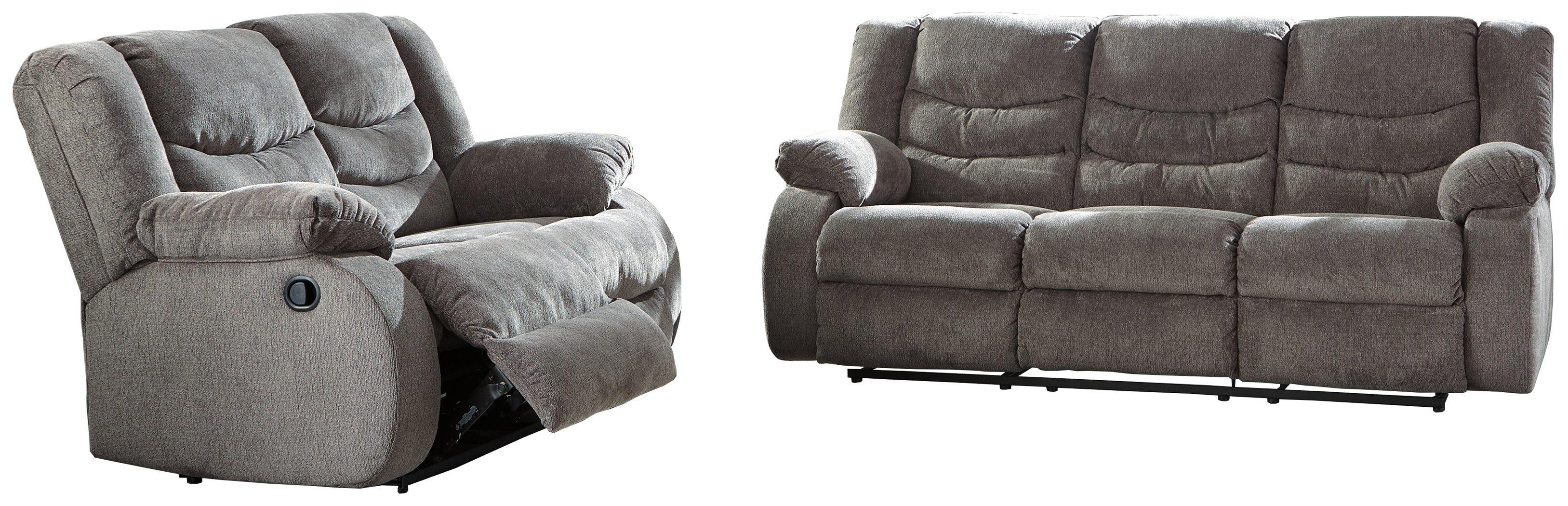 Best Furniture Outlet - Ashley Furniture - Tulen Reclining Sofa and Loveseat - Reclining Sofa and Loveseat - 98606U1