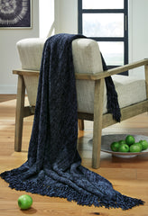 Best Furniture Outlet - Ashley Furniture - Tamish Throw (Set of 3) - Throw (3/CS) / Blue - A1001022