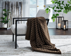 Best Furniture Outlet - Ashley Furniture - Alsonwell Throw (Set of 3) - Throw (3/CS) / Brown - A1001082