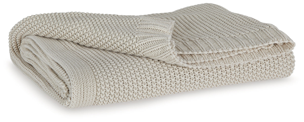 Best Furniture Outlet - Ashley Furniture - Gayelery Throw (Set of 3) - Throw (3/CS) / Sand - A1001084