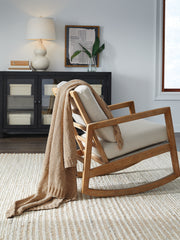 Best Furniture Outlet - Ashley Furniture - Anawood Throw (Set of 3) - Throw (3/CS) / Gold - A1001099