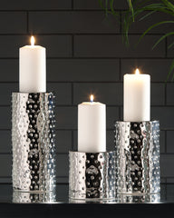 Best Furniture Outlet - Ashley Furniture - Marisa Candle Holder - Candle Holder Set (3/CN) / Gold Finish - A2000461