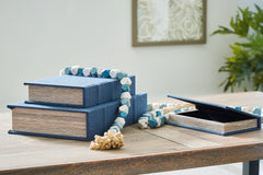 Best Furniture Outlet - Ashley Furniture - Jolina Box Set (set of 3) - Box Set (3/CN) / Blue - A2000617