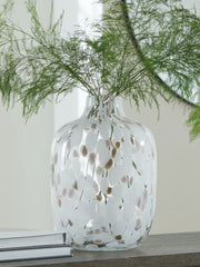 Best Furniture Outlet - Ashley Furniture - Keelton Vase - Vase / White/Taupe/Pink - A2000760