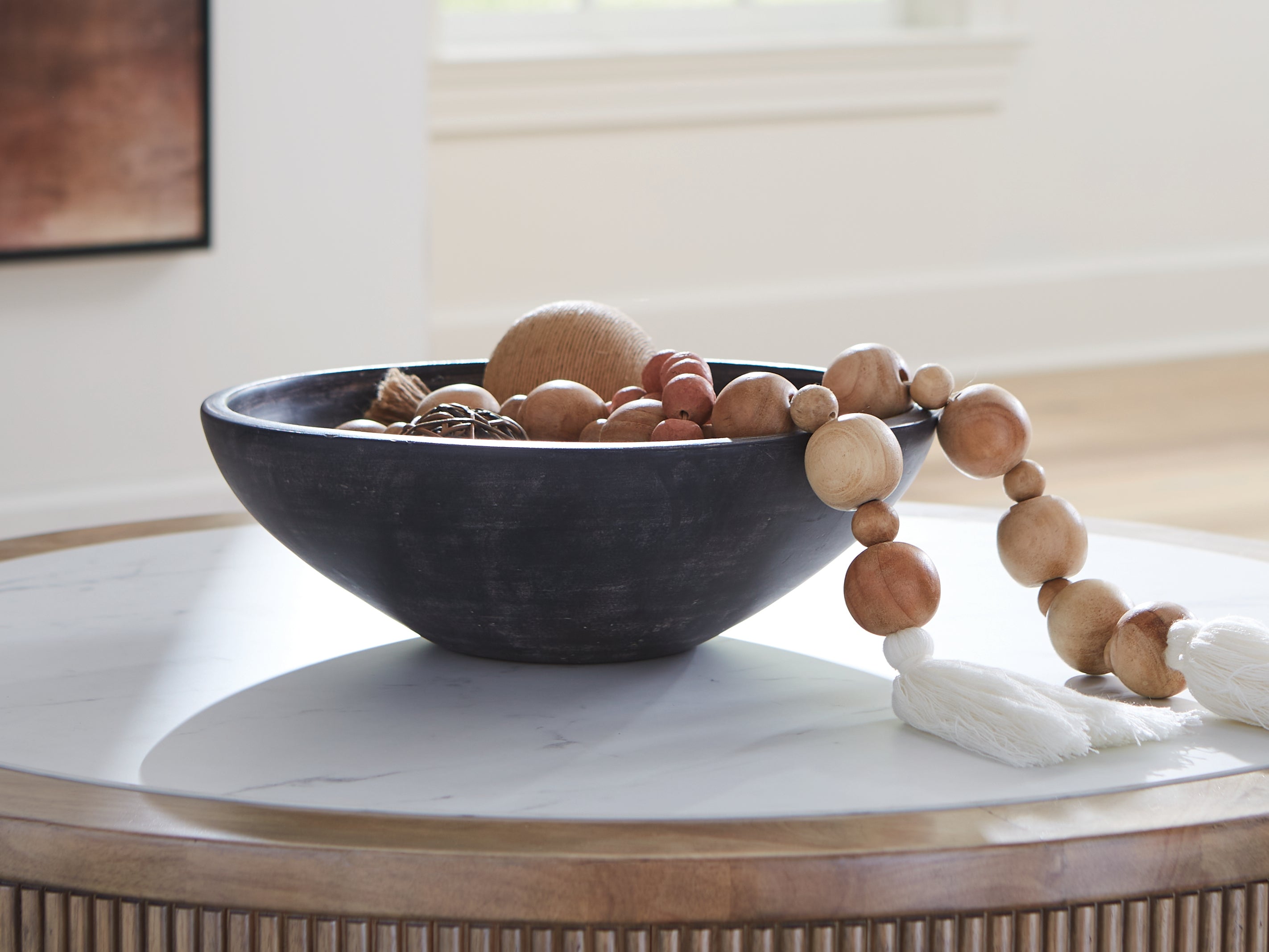 Best Furniture Outlet - Ashley Furniture - Meadie Bowl - Bowl / Distressed Black - A2000792