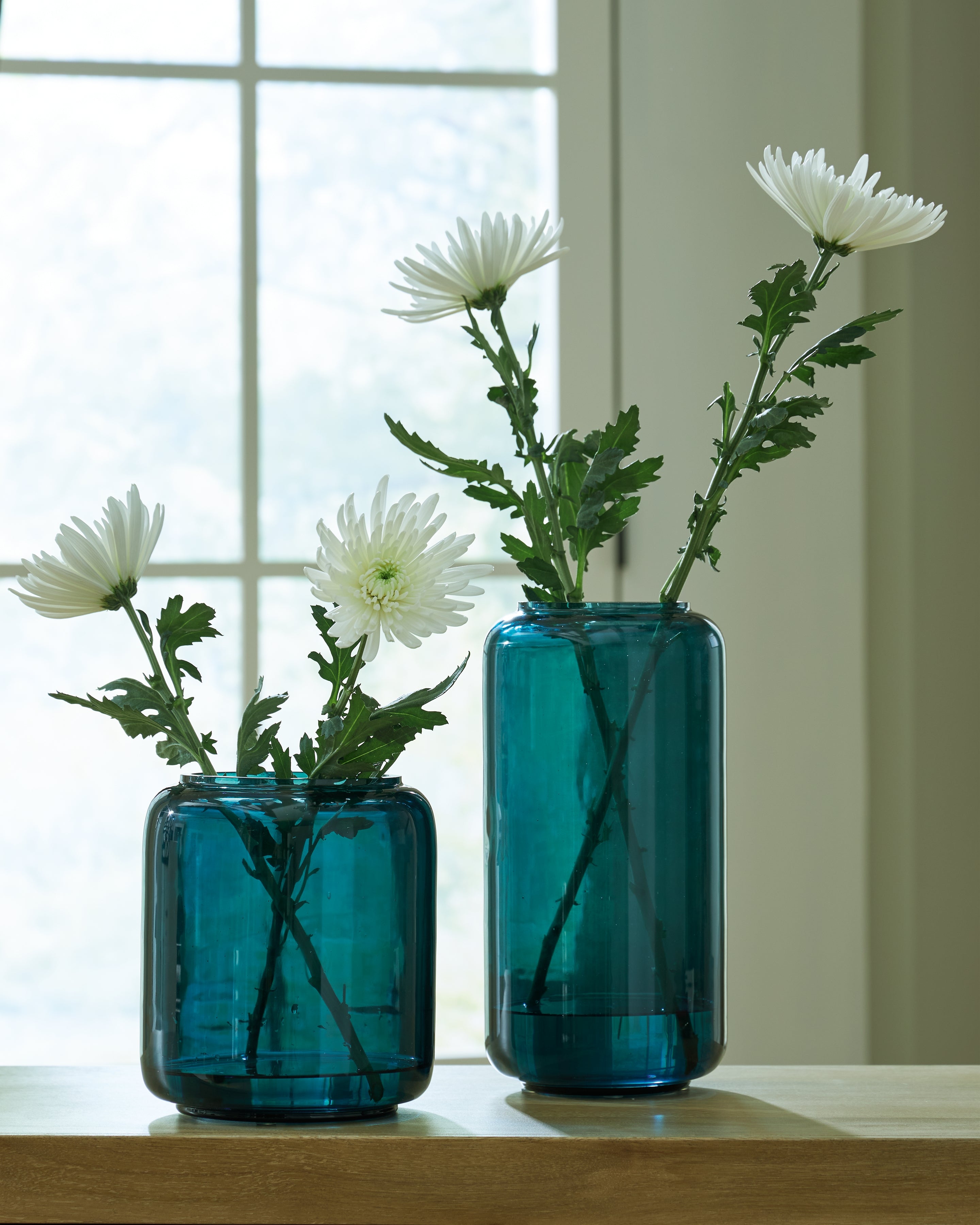 Best Furniture Outlet - Ashley Furniture - Inisland Vase - Vase Set (Set of 2) / Teal - A2000797A1
