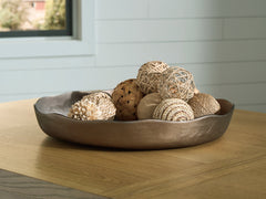 Best Furniture Outlet - Ashley Furniture - Wallmen Tray - Tray / Champagne Gold Finish - A2000817