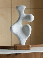 Best Furniture Outlet - Ashley Furniture - Lavarsen Sculpture - Sculpture / White/Brown - A2000840