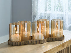 Best Furniture Outlet - Ashley Furniture - Evereton Candle Holder - Candle Holder / Antique Gold Finish - A2000856