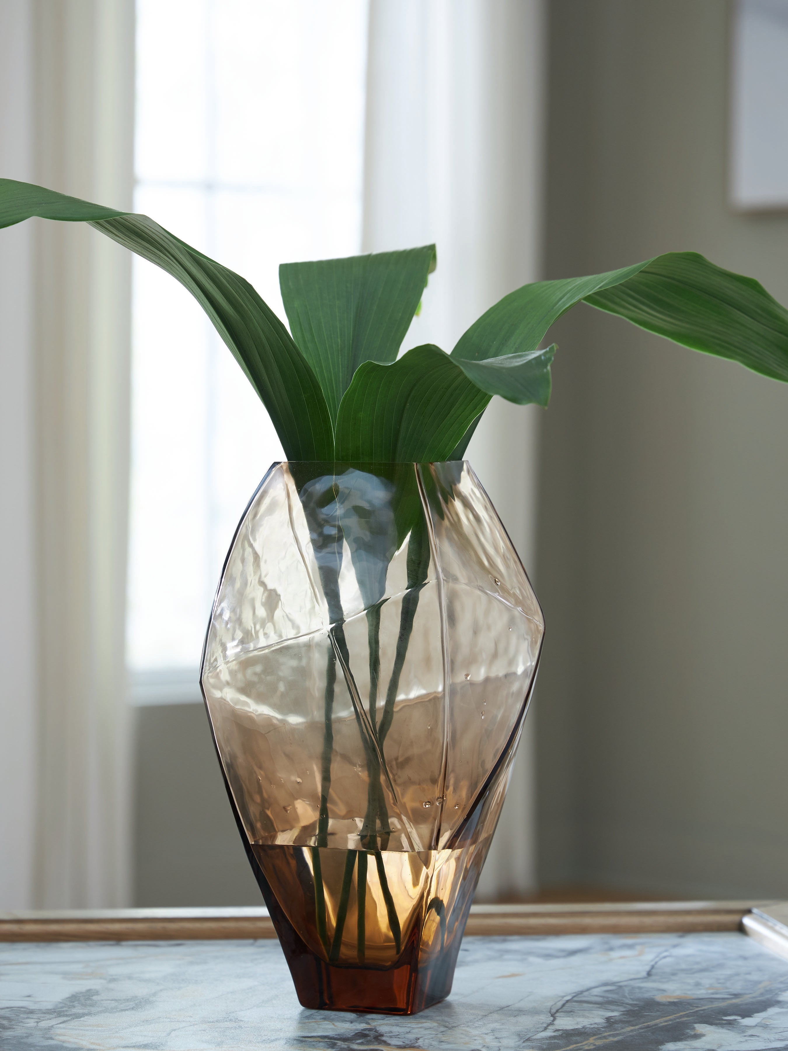 Best Furniture Outlet - Ashley Furniture - Ewart Vase - Vase / Light Brown - A2000867
