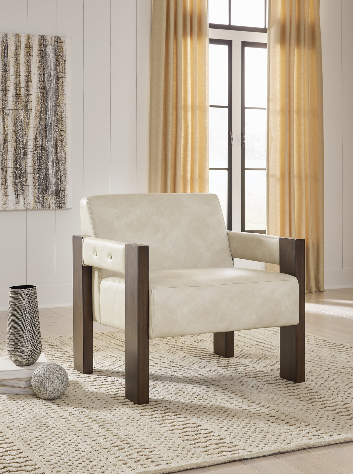 Best Furniture Outlet - Ashley Furniture - Adlanlock Accent Chair - Accent Chair / Bone - A3000694